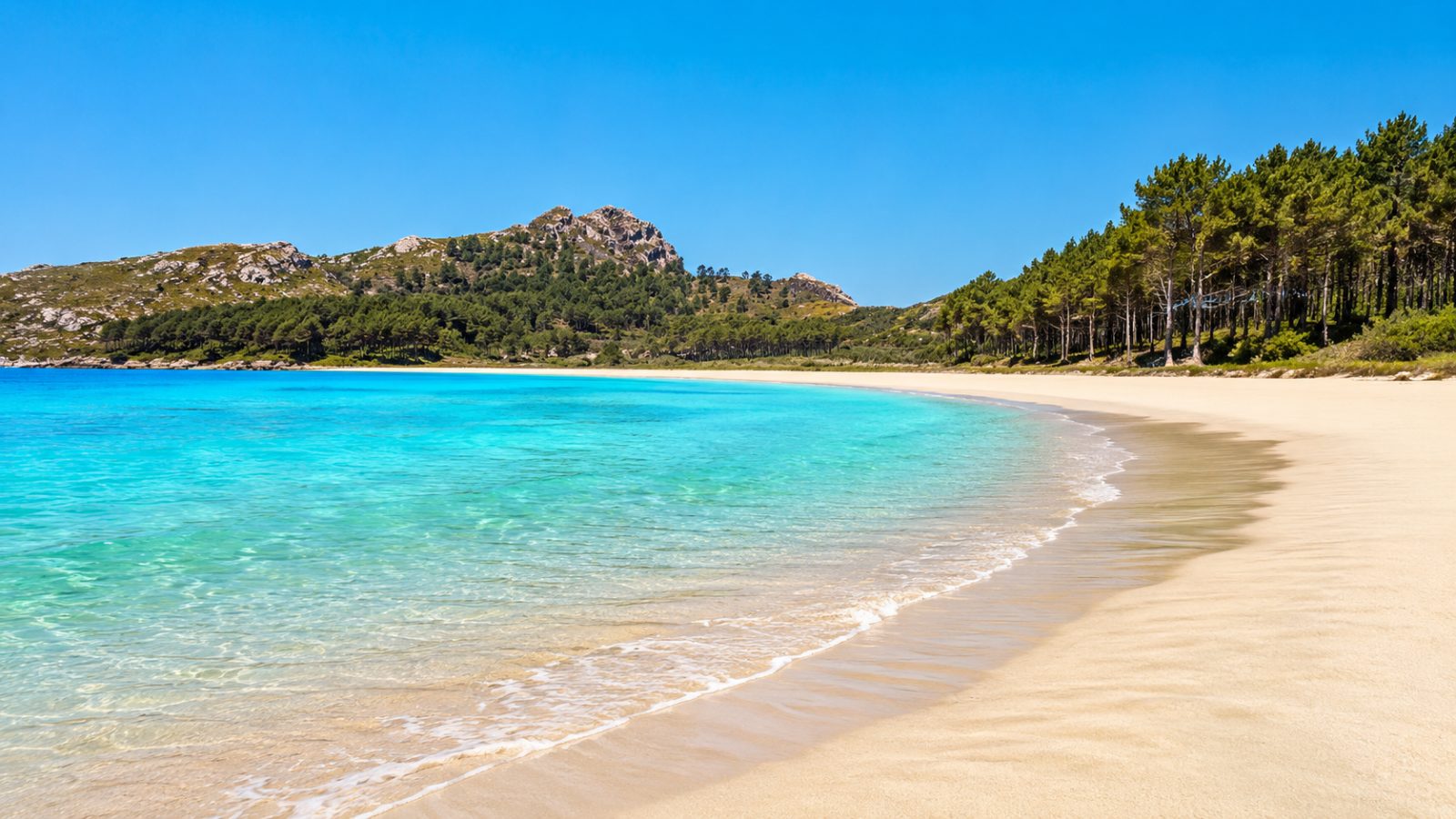 Imagen representativa de una playa de Pontevedra